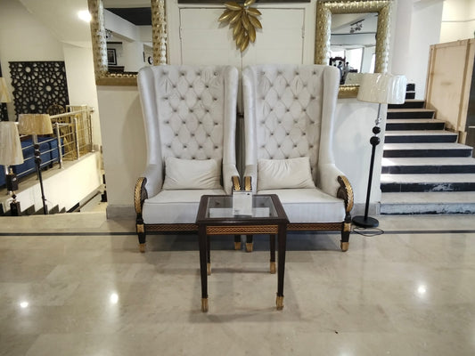 WHITE POSHISH CHAIRSET