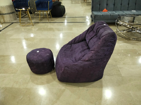 Relaxer Bean Bag Textured Purple