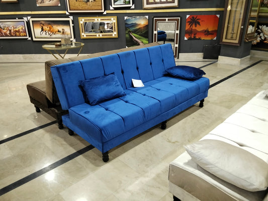 Blue Sofa Cumbed