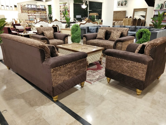 TURKISH TEXTURED SOFA BROWN