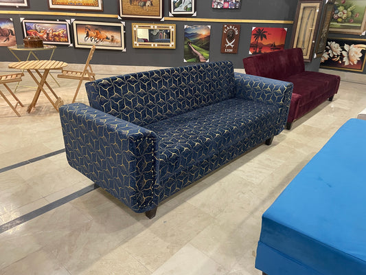SOFA CUMBED BLUE TEXTURE