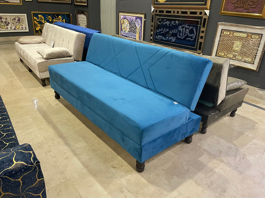 SOFA CUMBED SKYBLUE