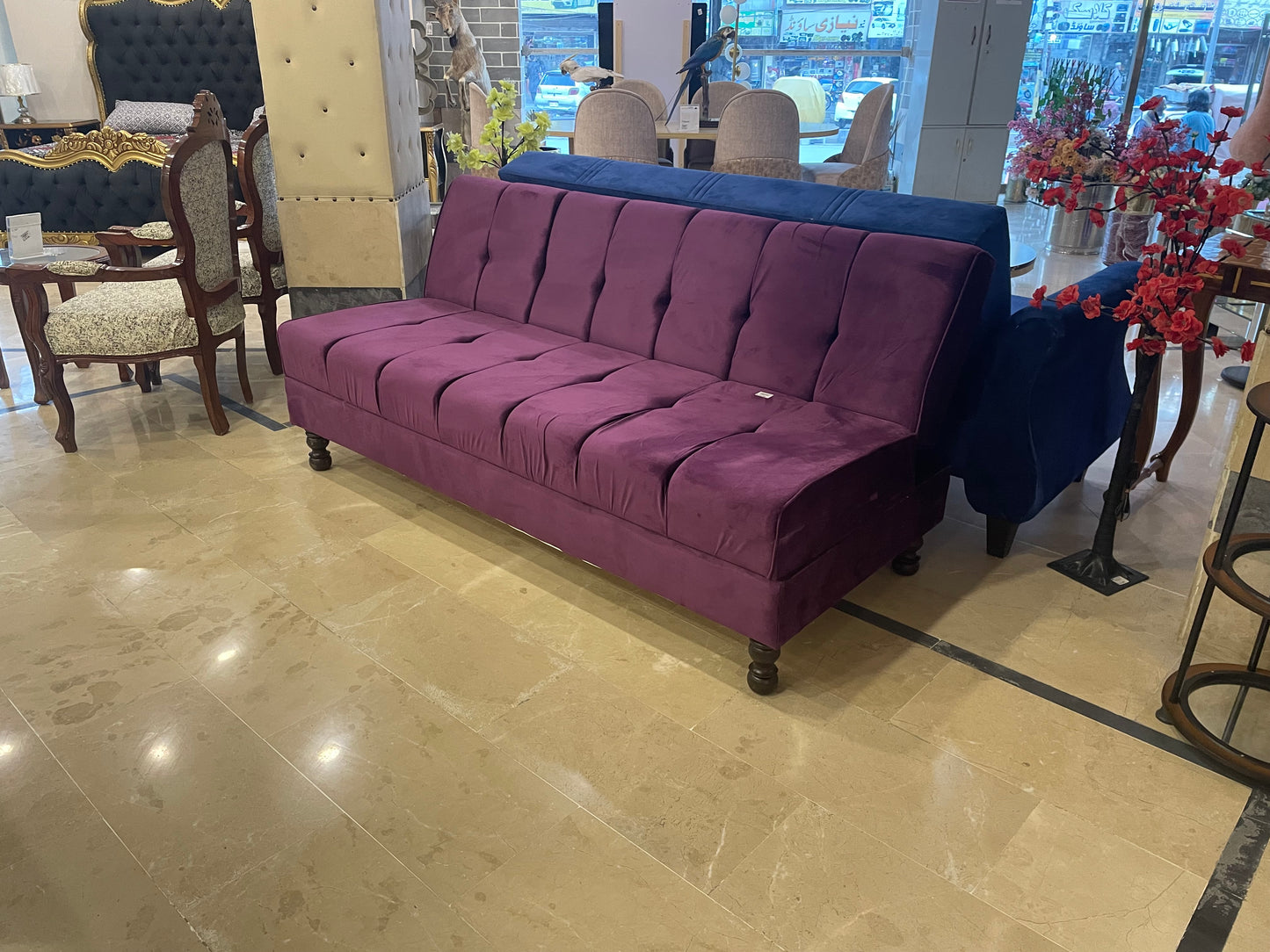 SOFA CUMBED PURPLE