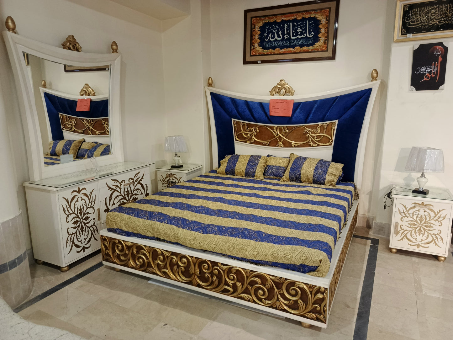 BED SET BLUE JF-6