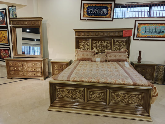BED SET GOLD POLISH