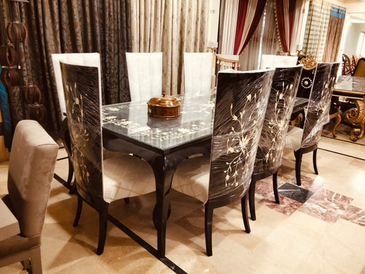 8 SEATER BLACK DINING