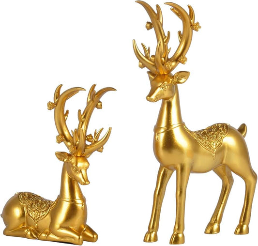 DEER STATUE SET