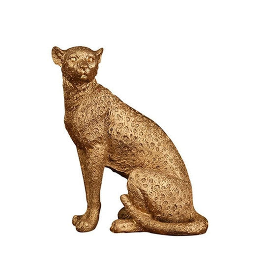 SITTING LEOPARD STATUE