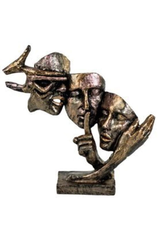 THREE FACE STATUE